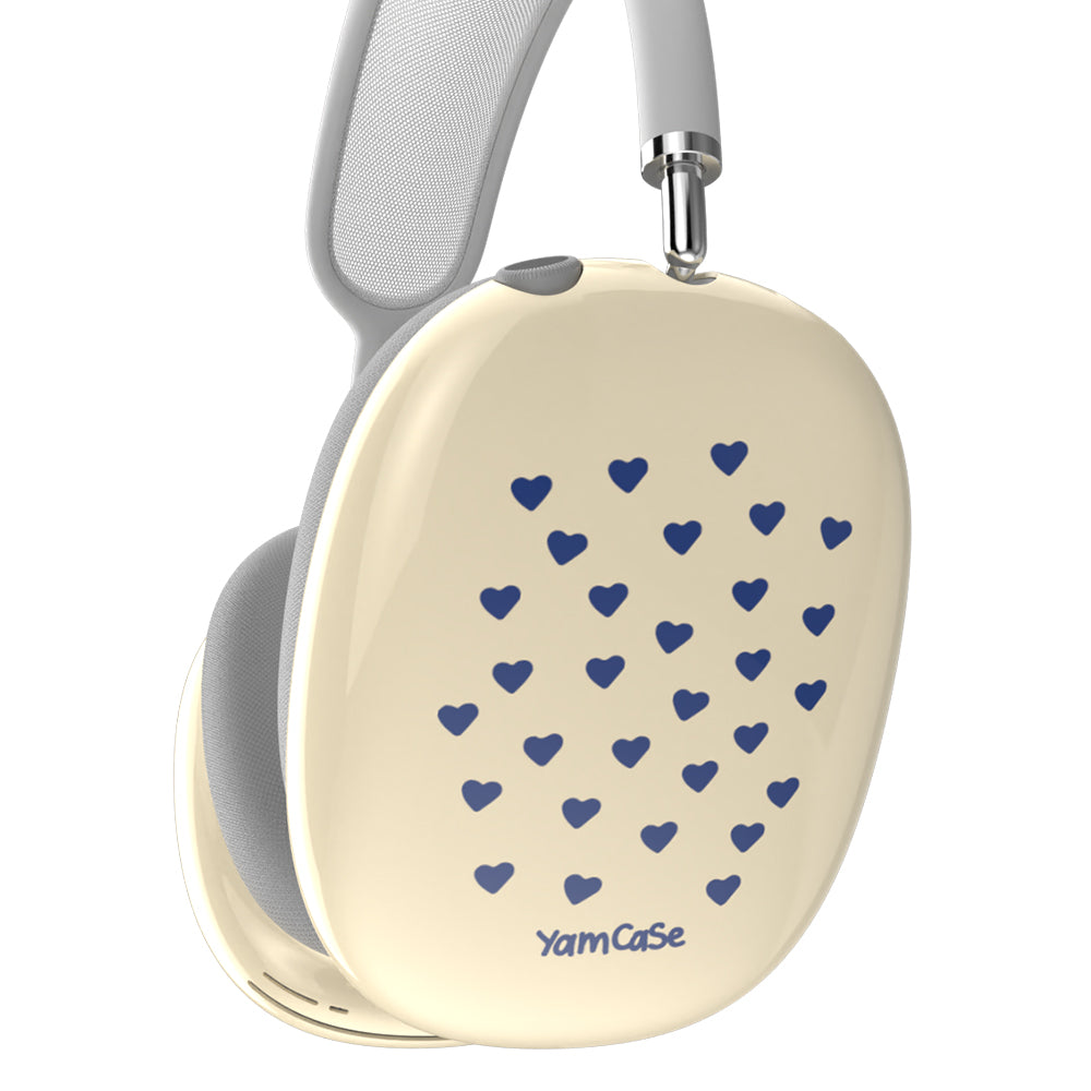 Silicone YamCase for AirPods Max Hearts Blue