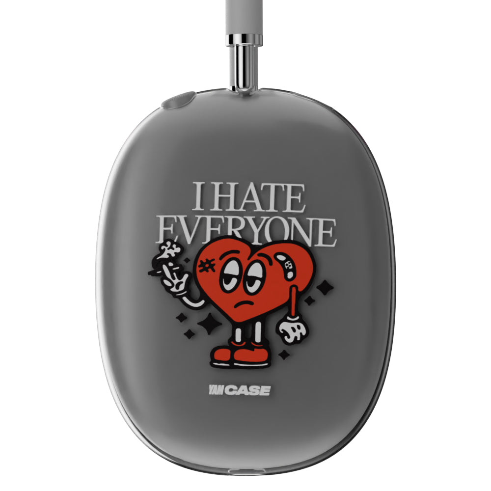 Silicone YamCase for AirPods Max Hate Heart