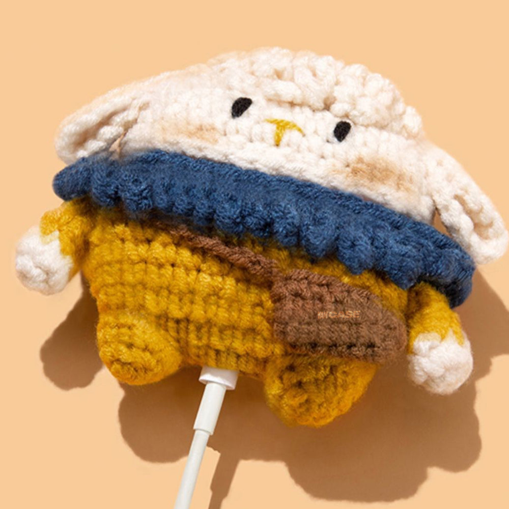 AirPods YamCase Knitted Soft Wool Design Beige