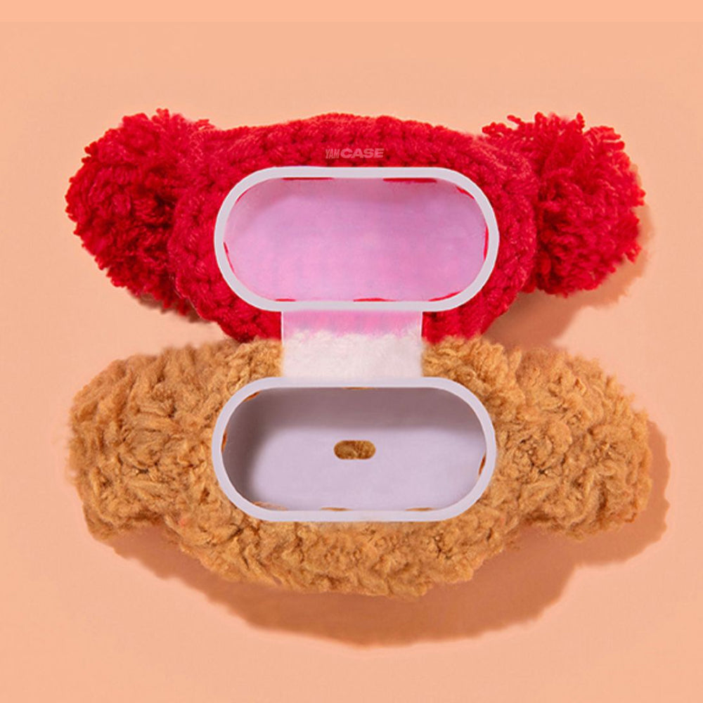 AirPods YamCase Knitted Soft Wool Design Red