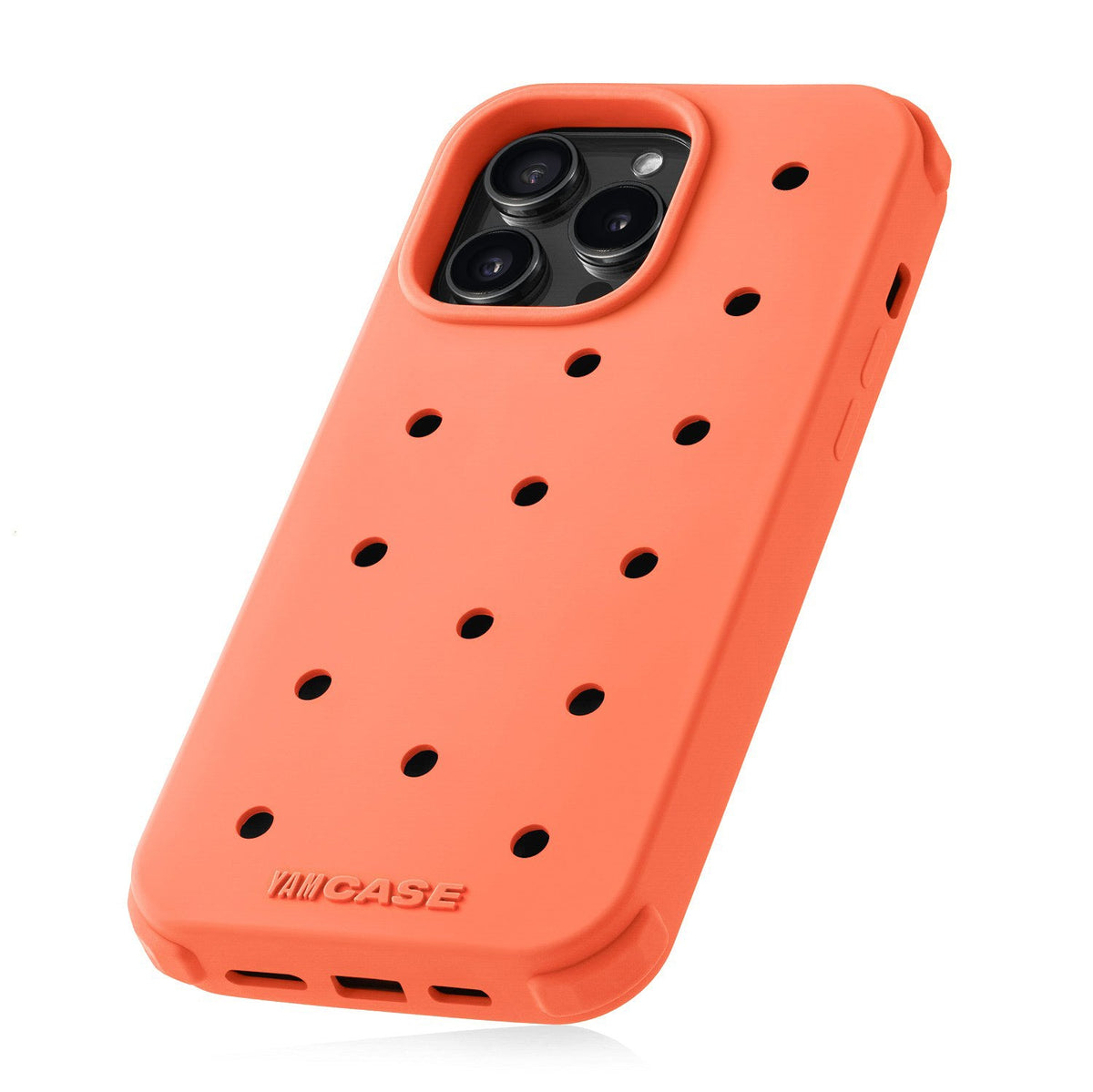 iPhone Jibbitz Orange Silicone YamCase