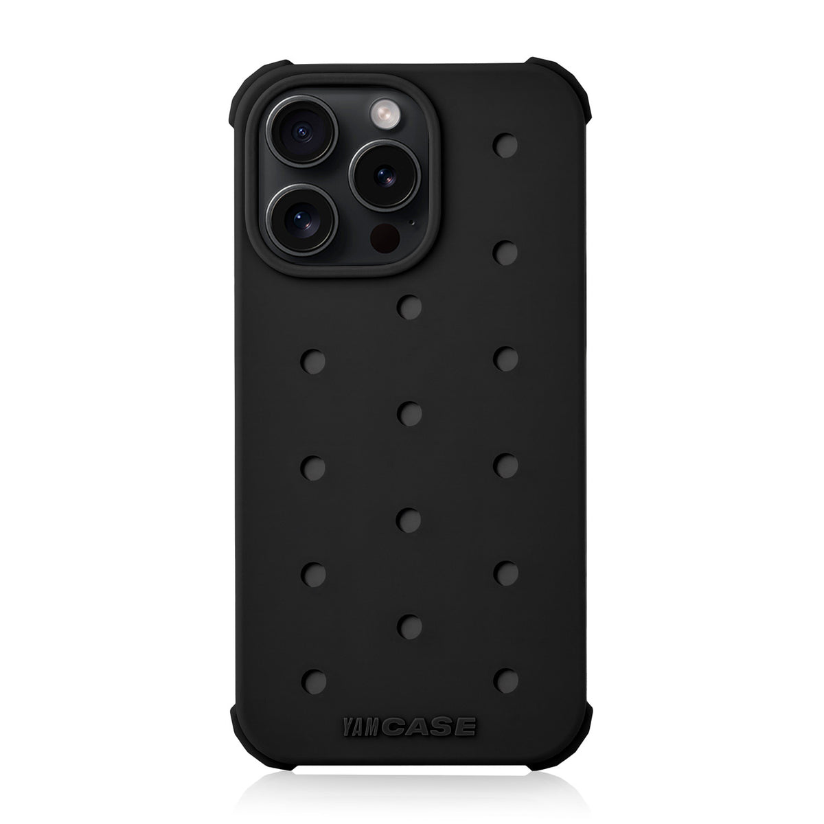 iPhone Jibbitz Black Silicone YamCase