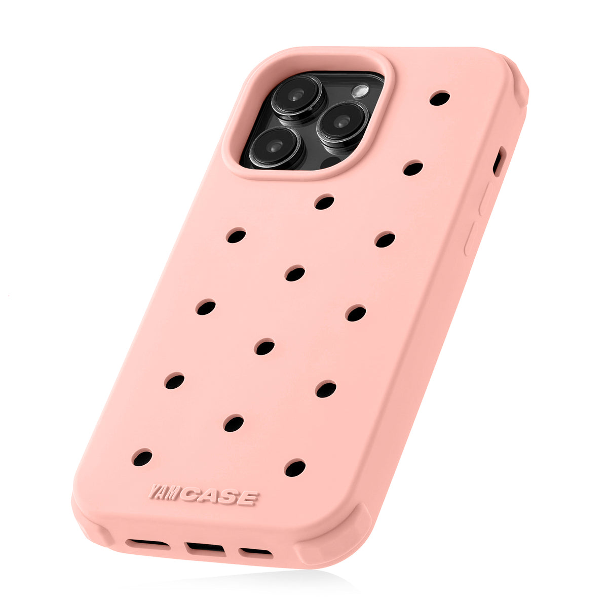 iPhone Jibbitz Pink Silicone YamCase