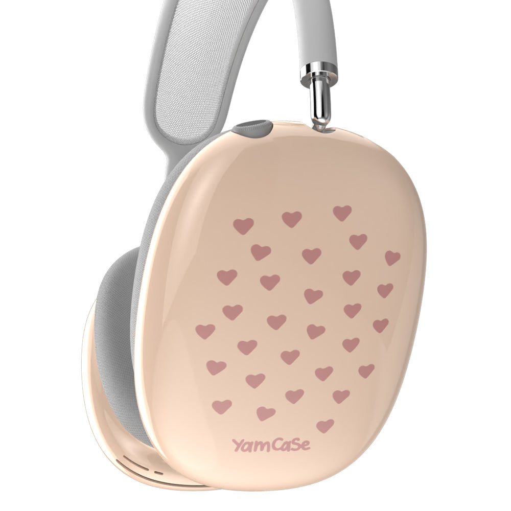 Silicone YamCase for AirPods Max Hearts Pink