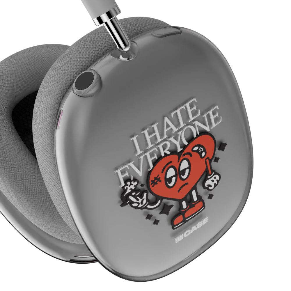 Silicone YamCase for AirPods Max Hate Heart