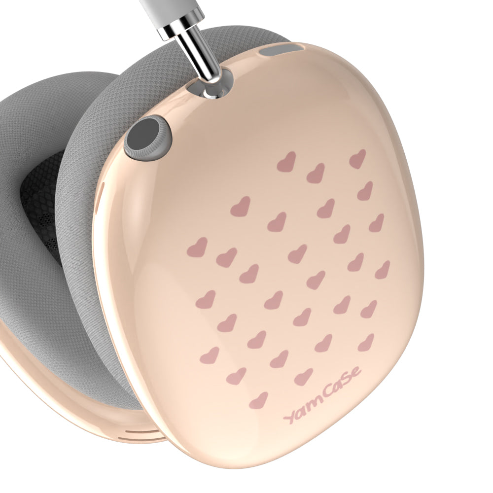 Silicone YamCase for AirPods Max Hearts Pink