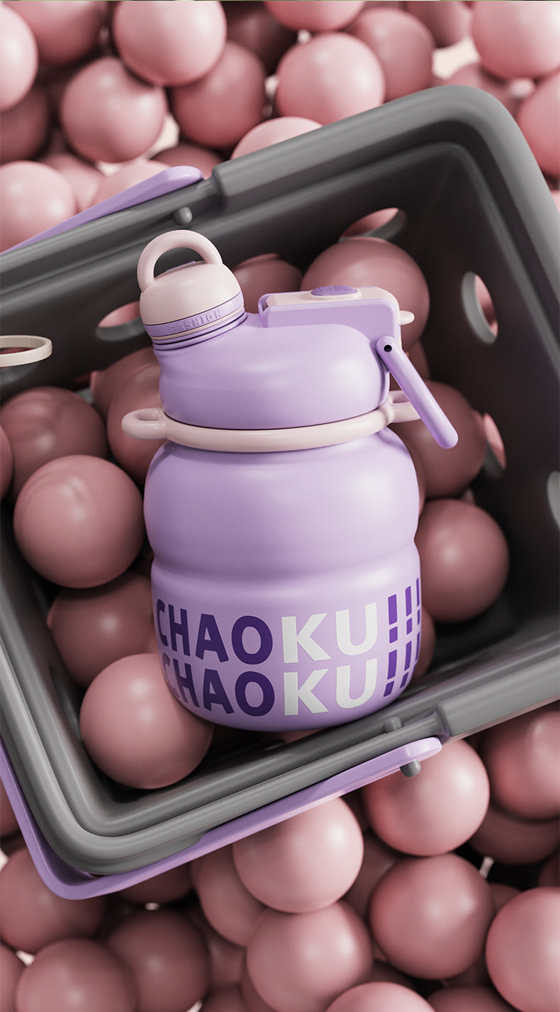 Yam Thermos Bottle Violet 750ml