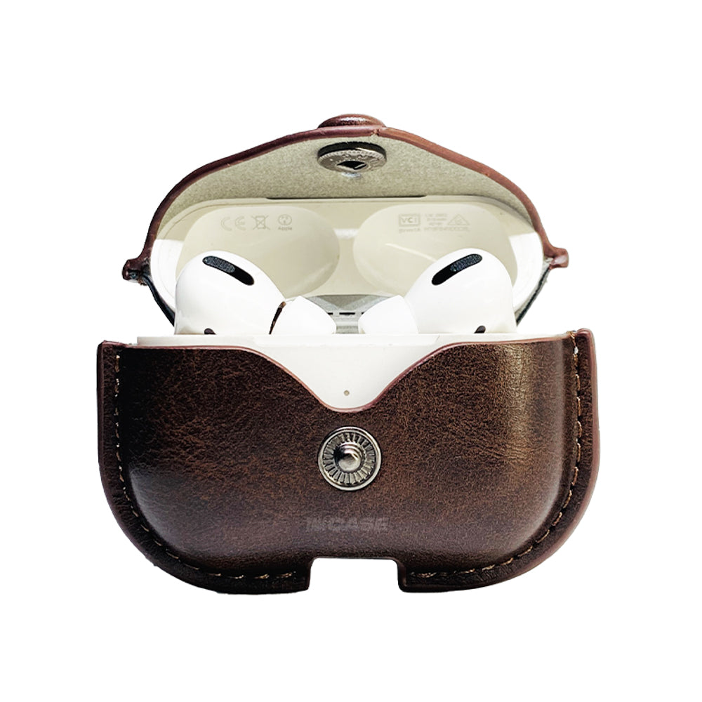AirPods YamCase Leather Design Brown