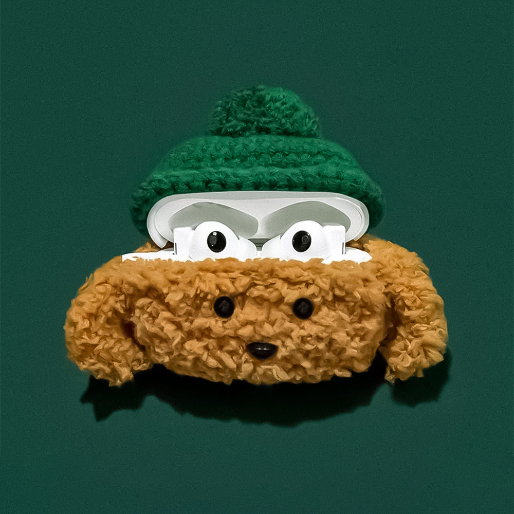 AirPods YamCase Knitted Soft Wool Design Green