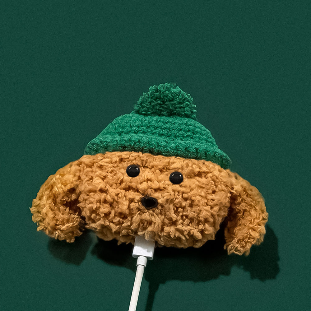 AirPods YamCase Knitted Soft Wool Design Green