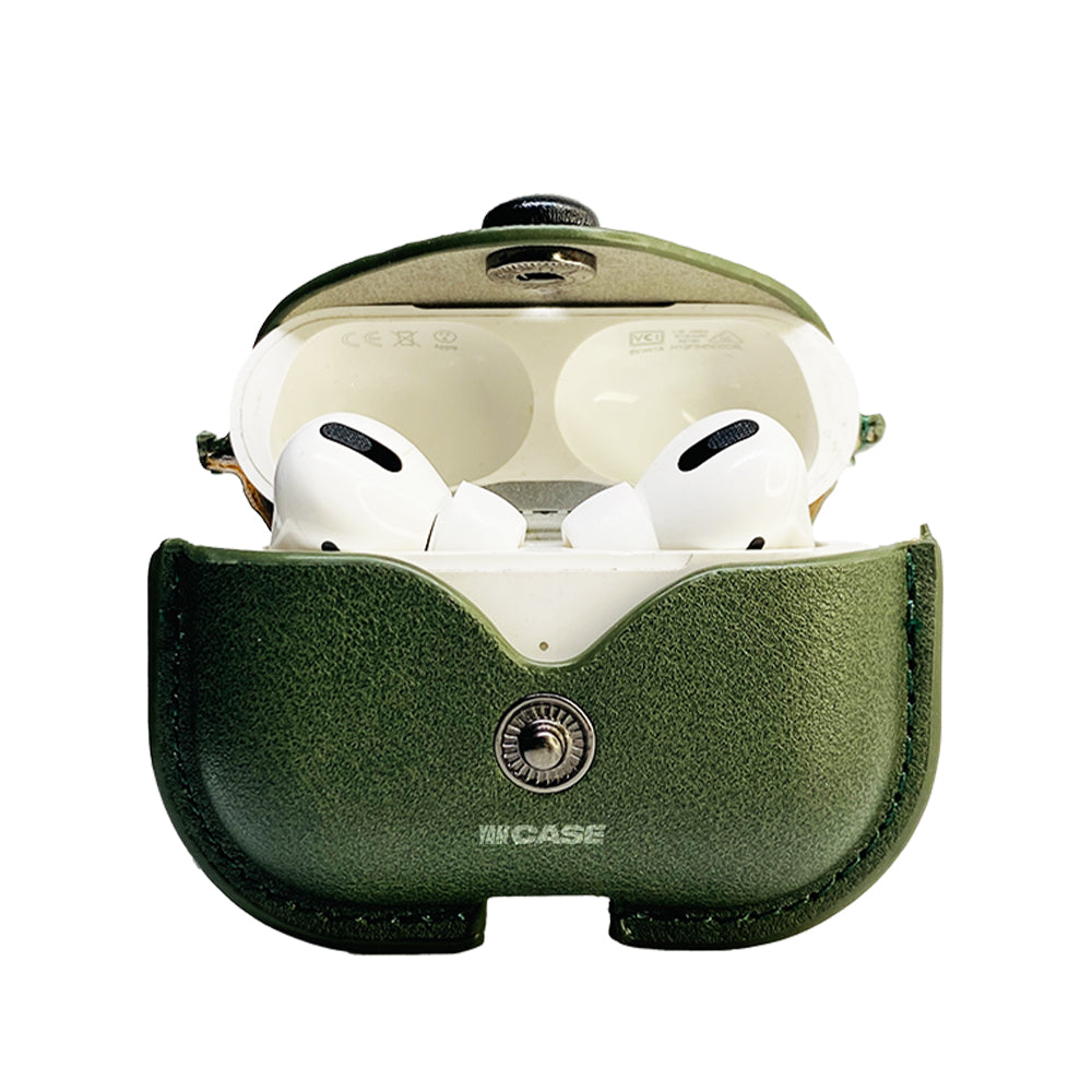 AirPods YamCase Leather Design Green
