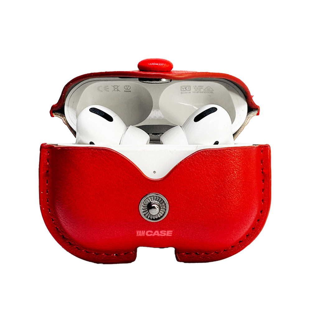 AirPods YamCase Leather Design Red