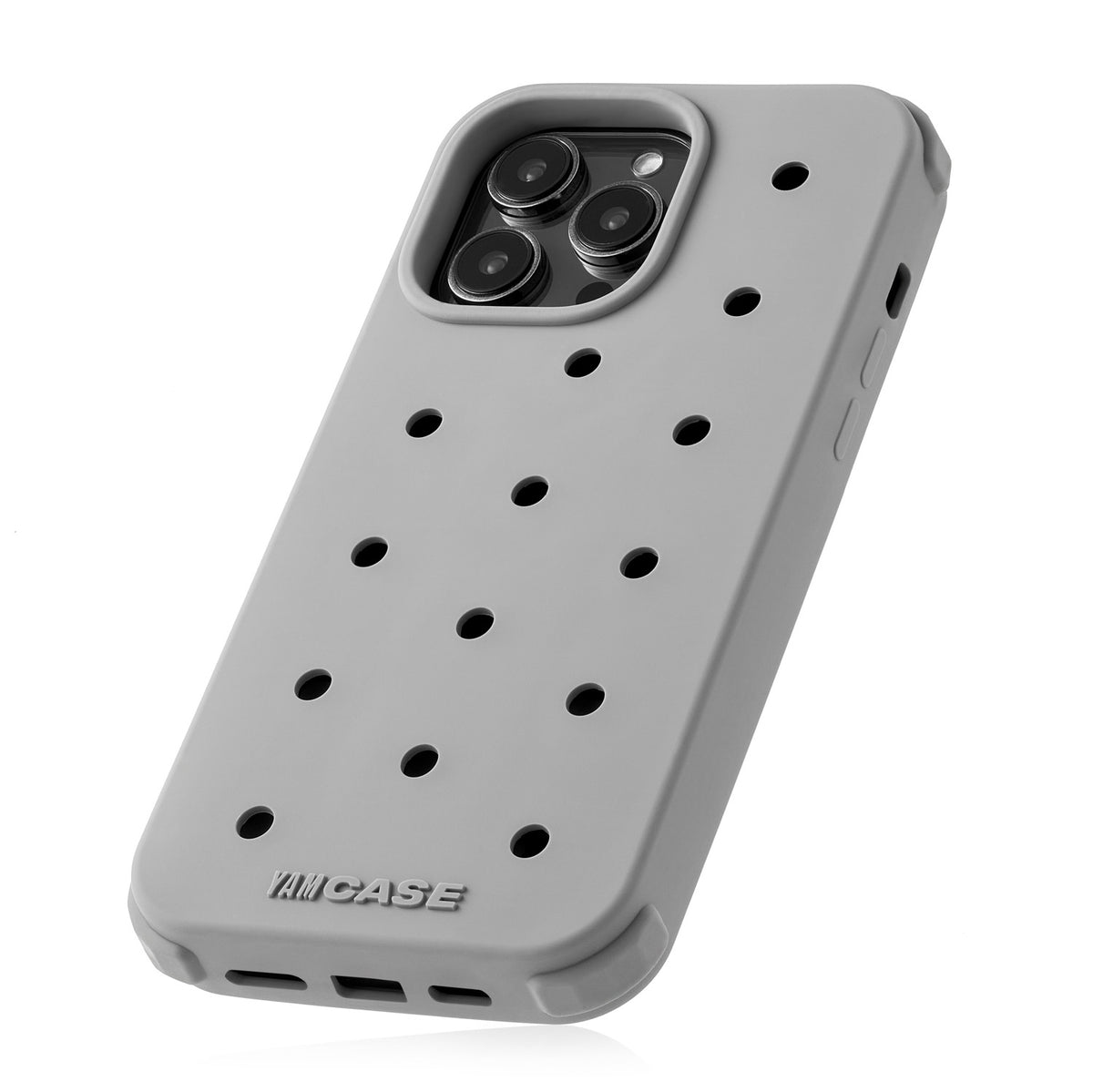 iPhone Jibbitz Grey Silicone YamCase